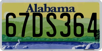 AL license plate 67DS364