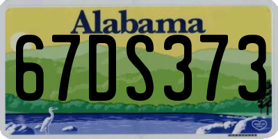 AL license plate 67DS373