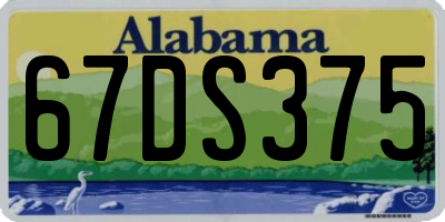 AL license plate 67DS375