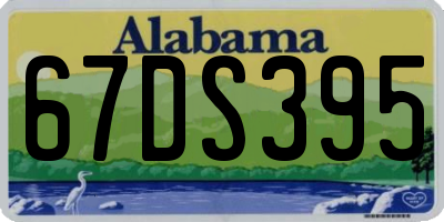 AL license plate 67DS395