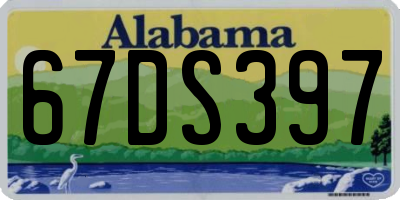 AL license plate 67DS397