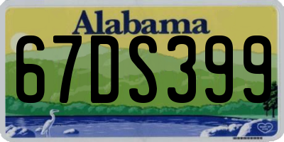 AL license plate 67DS399