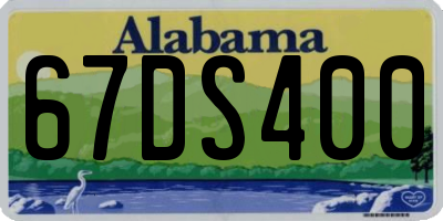 AL license plate 67DS400