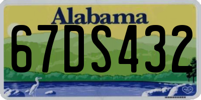 AL license plate 67DS432