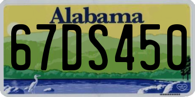 AL license plate 67DS450