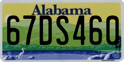 AL license plate 67DS460