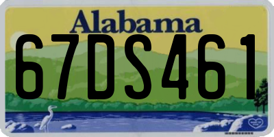 AL license plate 67DS461