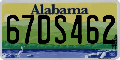 AL license plate 67DS462