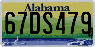 AL license plate 67DS479