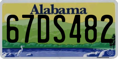 AL license plate 67DS482