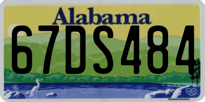 AL license plate 67DS484