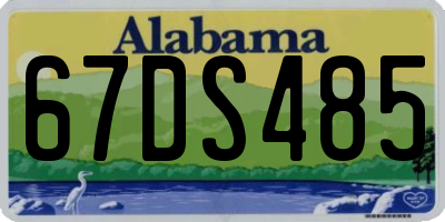 AL license plate 67DS485