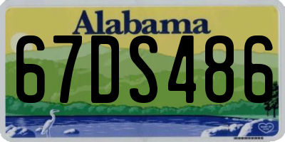 AL license plate 67DS486