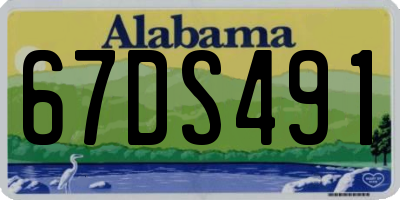 AL license plate 67DS491