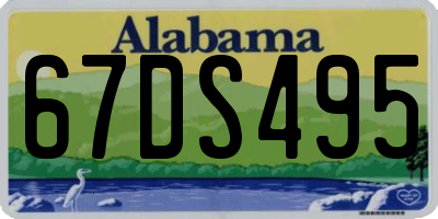 AL license plate 67DS495