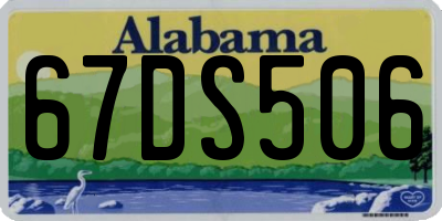 AL license plate 67DS506