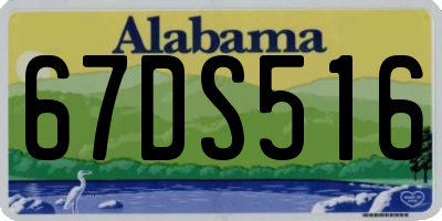 AL license plate 67DS516