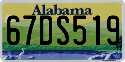 AL license plate 67DS519