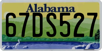 AL license plate 67DS527