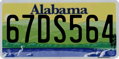 AL license plate 67DS564