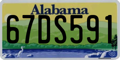 AL license plate 67DS591