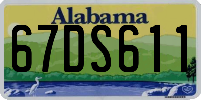AL license plate 67DS611