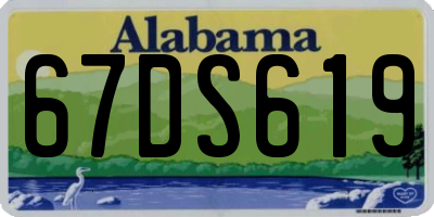 AL license plate 67DS619