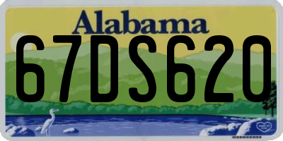 AL license plate 67DS620