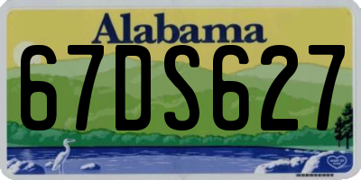 AL license plate 67DS627