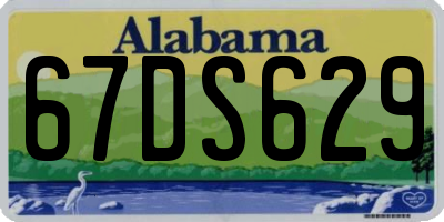 AL license plate 67DS629