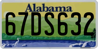 AL license plate 67DS632