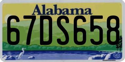 AL license plate 67DS658