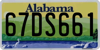 AL license plate 67DS661