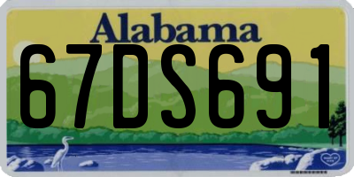 AL license plate 67DS691