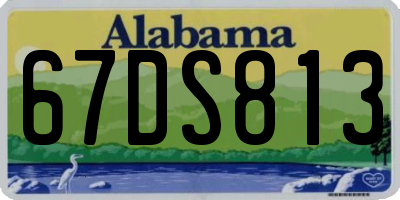 AL license plate 67DS813