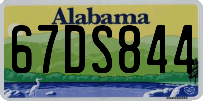 AL license plate 67DS844