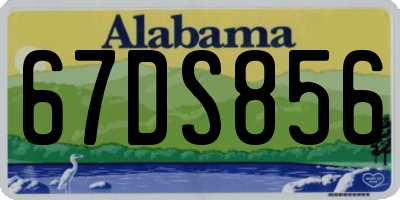 AL license plate 67DS856