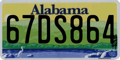 AL license plate 67DS864