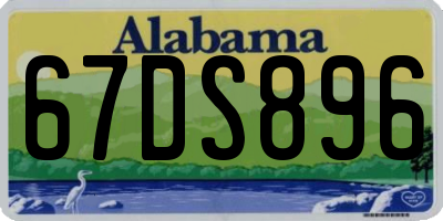 AL license plate 67DS896