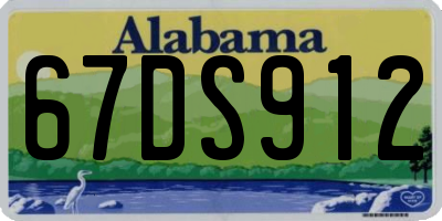 AL license plate 67DS912