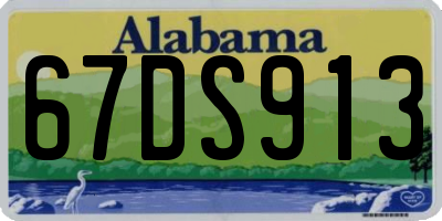 AL license plate 67DS913