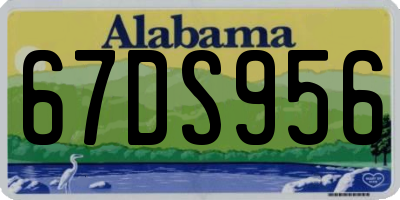 AL license plate 67DS956