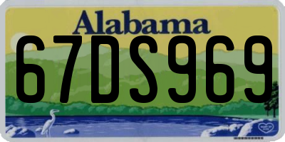 AL license plate 67DS969