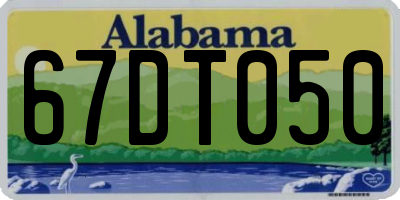 AL license plate 67DT050