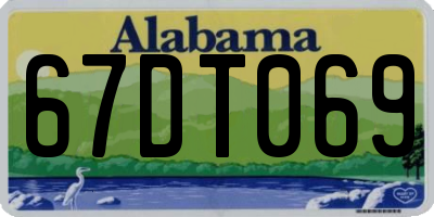 AL license plate 67DT069