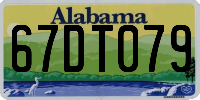 AL license plate 67DT079