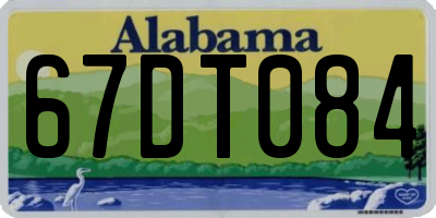 AL license plate 67DT084