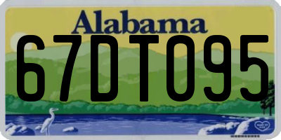 AL license plate 67DT095