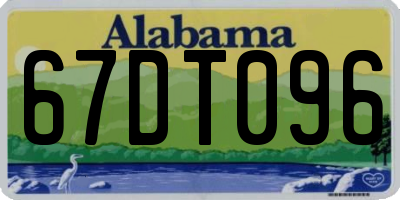 AL license plate 67DT096