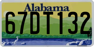 AL license plate 67DT132